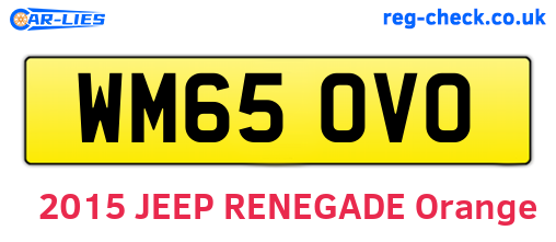 WM65OVO are the vehicle registration plates.