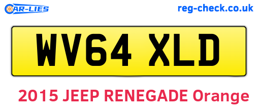 WV64XLD are the vehicle registration plates.