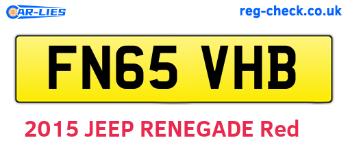 FN65VHB are the vehicle registration plates.