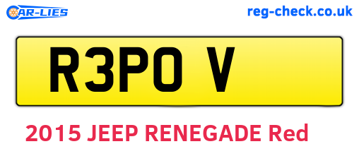 R3POV are the vehicle registration plates.