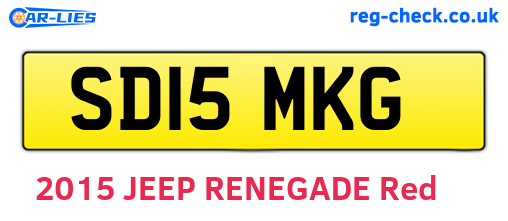 SD15MKG are the vehicle registration plates.