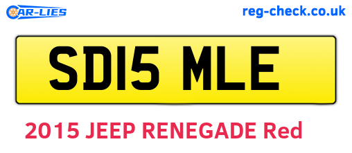 SD15MLE are the vehicle registration plates.