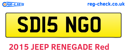 SD15NGO are the vehicle registration plates.