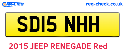 SD15NHH are the vehicle registration plates.