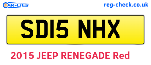 SD15NHX are the vehicle registration plates.