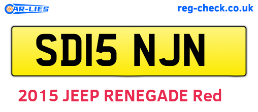 SD15NJN are the vehicle registration plates.