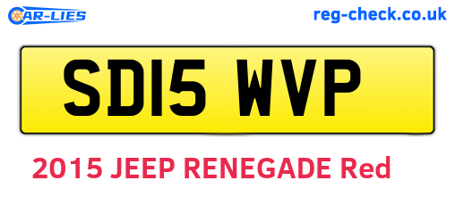 SD15WVP are the vehicle registration plates.