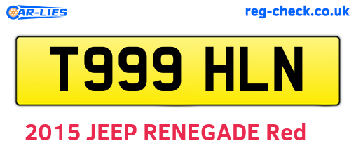 T999HLN are the vehicle registration plates.