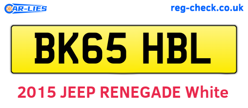 BK65HBL are the vehicle registration plates.