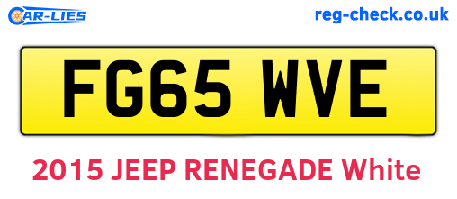 FG65WVE are the vehicle registration plates.