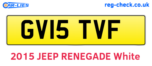 GV15TVF are the vehicle registration plates.