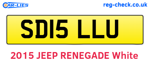 SD15LLU are the vehicle registration plates.