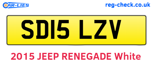 SD15LZV are the vehicle registration plates.