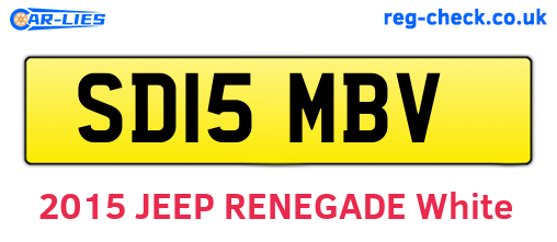 SD15MBV are the vehicle registration plates.