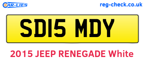 SD15MDY are the vehicle registration plates.