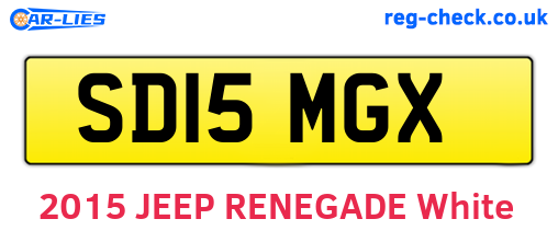 SD15MGX are the vehicle registration plates.