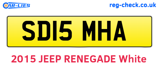 SD15MHA are the vehicle registration plates.