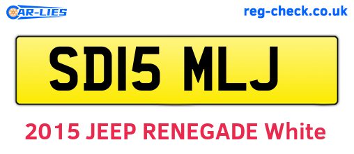 SD15MLJ are the vehicle registration plates.