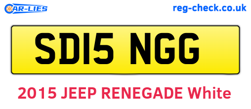 SD15NGG are the vehicle registration plates.