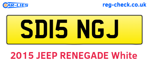 SD15NGJ are the vehicle registration plates.