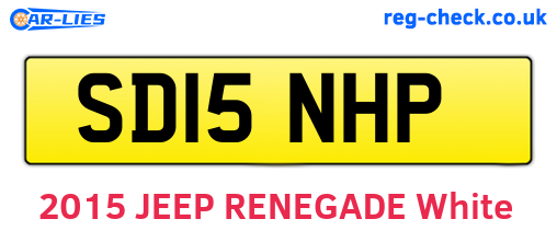 SD15NHP are the vehicle registration plates.