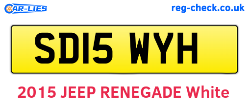 SD15WYH are the vehicle registration plates.