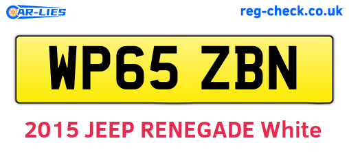 WP65ZBN are the vehicle registration plates.