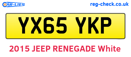 YX65YKP are the vehicle registration plates.
