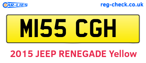 M155CGH are the vehicle registration plates.