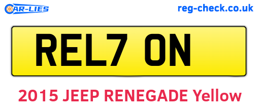 REL70N are the vehicle registration plates.