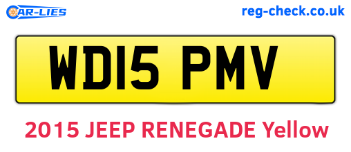 WD15PMV are the vehicle registration plates.