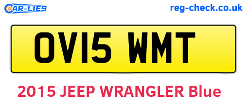 OV15WMT are the vehicle registration plates.