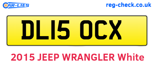 DL15OCX are the vehicle registration plates.