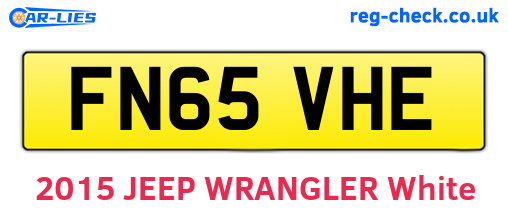FN65VHE are the vehicle registration plates.