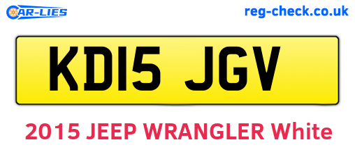 KD15JGV are the vehicle registration plates.