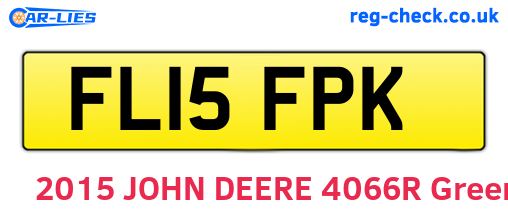 FL15FPK are the vehicle registration plates.