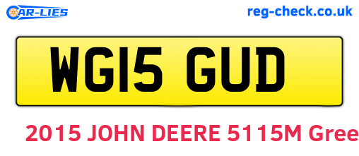 WG15GUD are the vehicle registration plates.