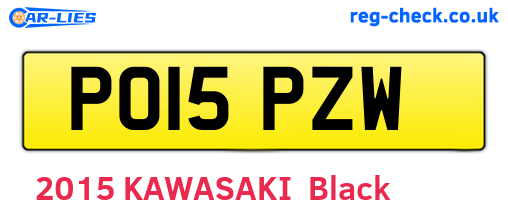 PO15PZW are the vehicle registration plates.