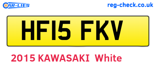 HF15FKV are the vehicle registration plates.
