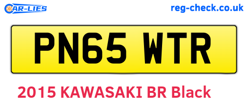 PN65WTR are the vehicle registration plates.