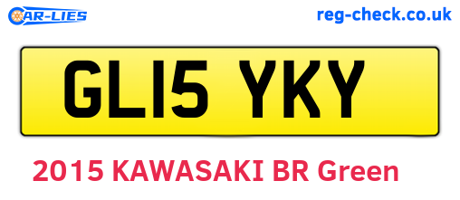 GL15YKY are the vehicle registration plates.