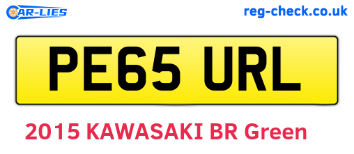 PE65URL are the vehicle registration plates.