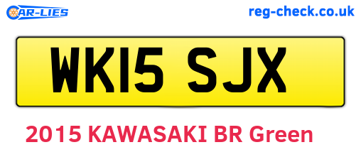 WK15SJX are the vehicle registration plates.