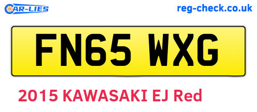 FN65WXG are the vehicle registration plates.