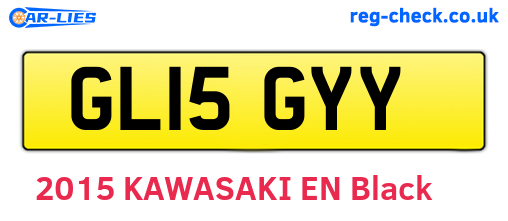 GL15GYY are the vehicle registration plates.