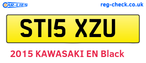 ST15XZU are the vehicle registration plates.
