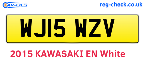WJ15WZV are the vehicle registration plates.