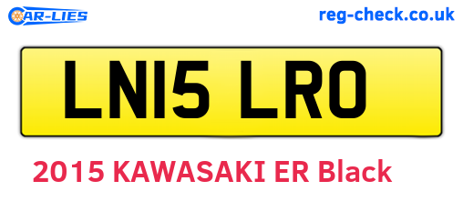 LN15LRO are the vehicle registration plates.