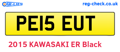 PE15EUT are the vehicle registration plates.