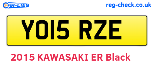 YO15RZE are the vehicle registration plates.